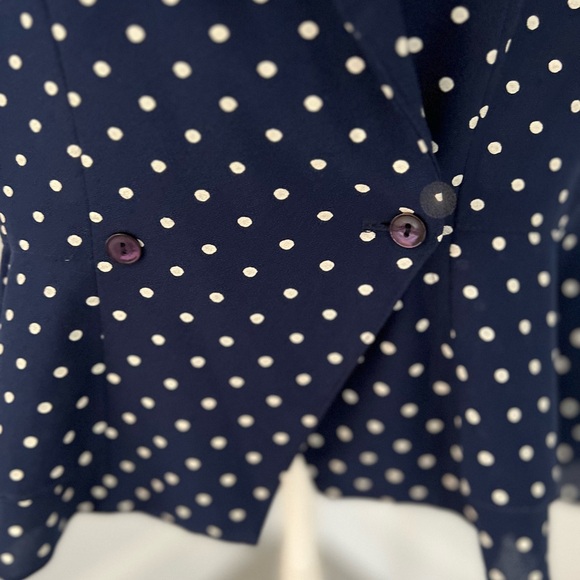 Vintage Amy-Deb Polka Dot Peplum Top - Picture 7 of 10